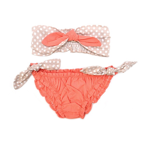 Polkadot bikini set for baby girls