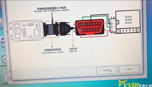 VVDI MB Tool Program Benz W202 All Keys Lost 2