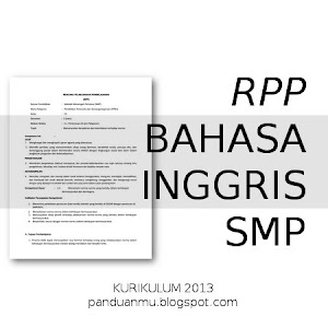 RPP Bahasa Inggris SMP MTS Kurikulum 2013