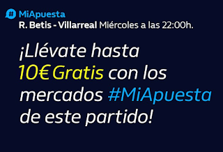 william hill Promo Liga Betis vs Villarreal 1 julio 2020