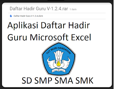 Aplikasi Daftar Hadir Guru Microsoft Excel Mudah digunakan