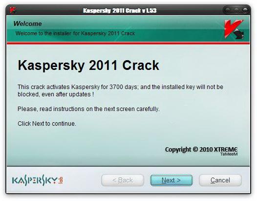 Kaspersky 2011 Crack