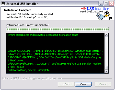 Booting linux from usb flash drive