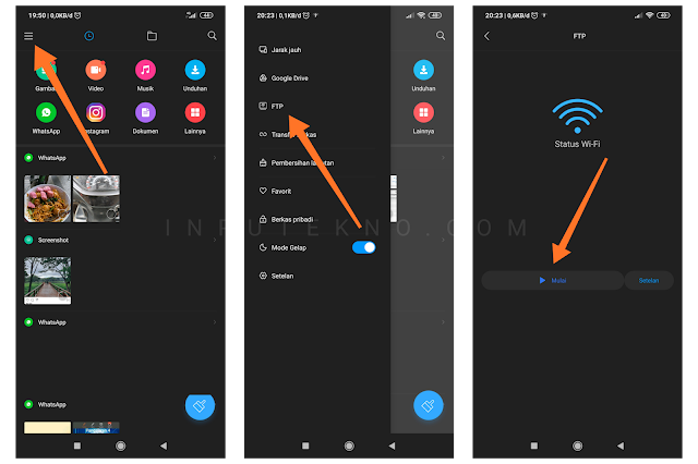 Cara Akses Data File Manager Xiaomi Menggunakan Fitur FTP