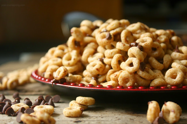 Hot Buttered Cheerios with Mini Chocolate Morsels