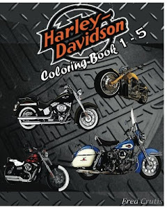 Motor : Harley-Davidson Coloring Book 1 - 5: coloring book