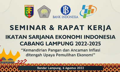 Seminar dan Rapat Kerja ISEI Lampung Akan Bahas Kemandirian Pangan dan Ancaman Inflasi