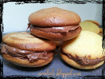 whoopies pie rellenos de nutella