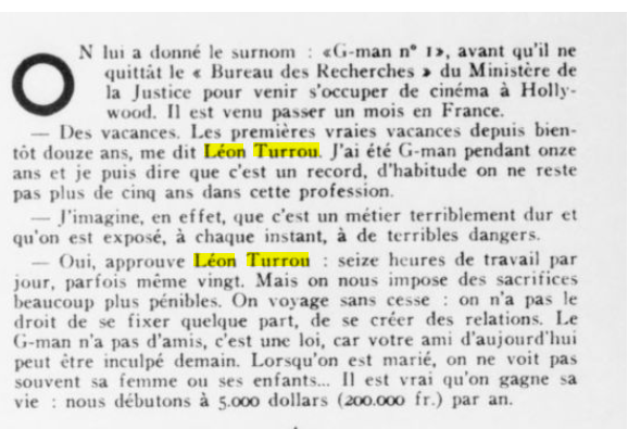 Article de journal Leon Turrou