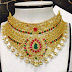 Ruby emeralds cz Choker necklace designs