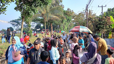 Kemeriahan Launching Car Free Day Desa Jati Kecamatan Bojongpicung, Cianjur