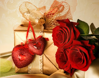 Gift and Love Flower Wallpaper