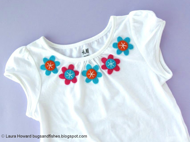 Floral Applique T-shirt Tutorial