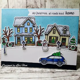 Sunny Studio Stamps: Christmas Home Customer Card Share by Lori Uren