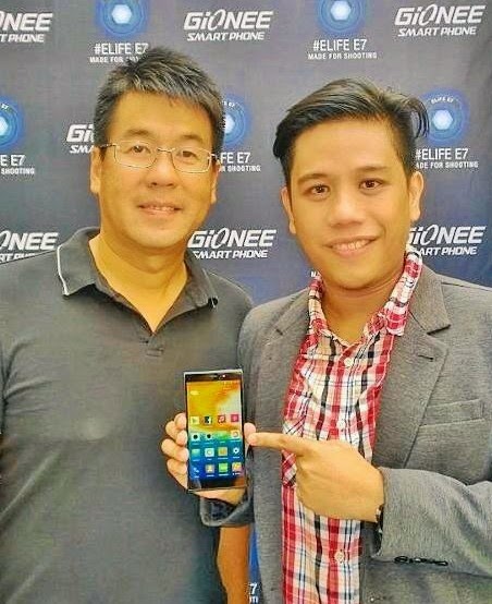 Gionee Elife E7, Gionee Elife E7 Philippines, Michael Bangayan