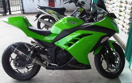 modifikasi ninja 250 fi hijau