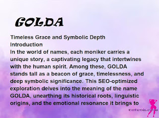 meaning of the name "GOLDA"