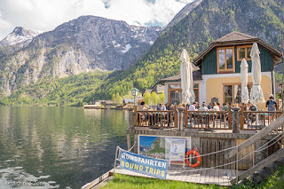 Aluguel de barcos para passeio no lago de Hallstatt, Austria