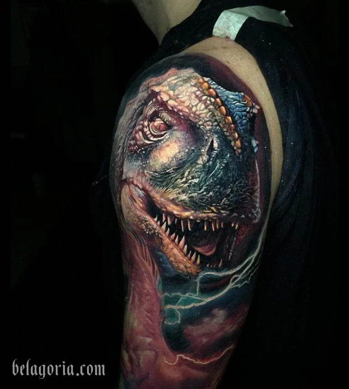 tatuaje de dinosaurio