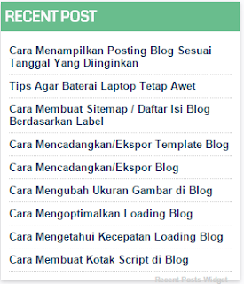 Cara-membuat-recent-post-di-blog