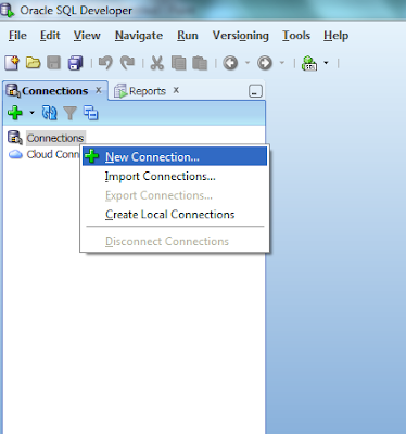 Belajar Oracle - membuat tabel SQL delveloper Connection