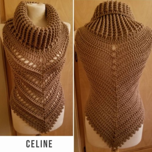Celine Cowl Neck Vest Pattern