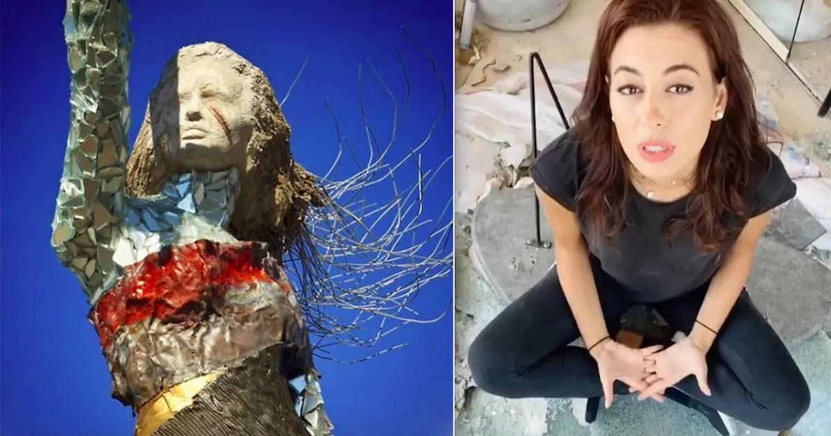 Lebanese Artist Creates Amazing Memorial Sculpture From The Rubble Of The Beirut Port Blast