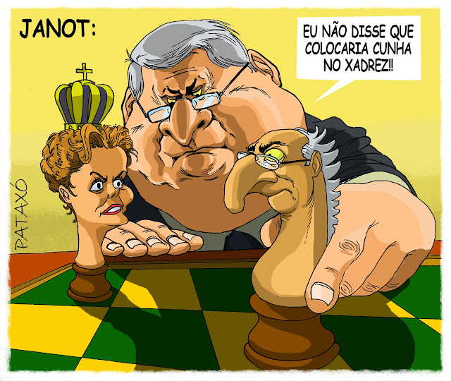 Resultado de imagem para O agressivo PGR, Janot: charges