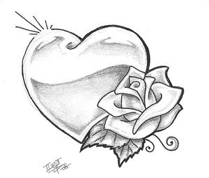 Flower Rose Tattoo Design 1