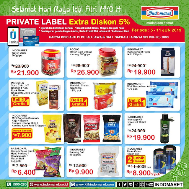 #Indomaret - #Promo Katalog Private Label Periode 05 - 11 Juni 2019