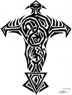 Beautiful Art of Tattoos Design With Image Tribal Cross Tattoo Design Picture 6