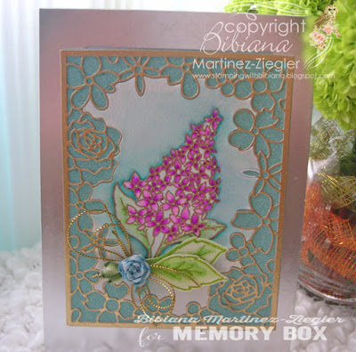 mothers day card lilac bouquet in watercolor front