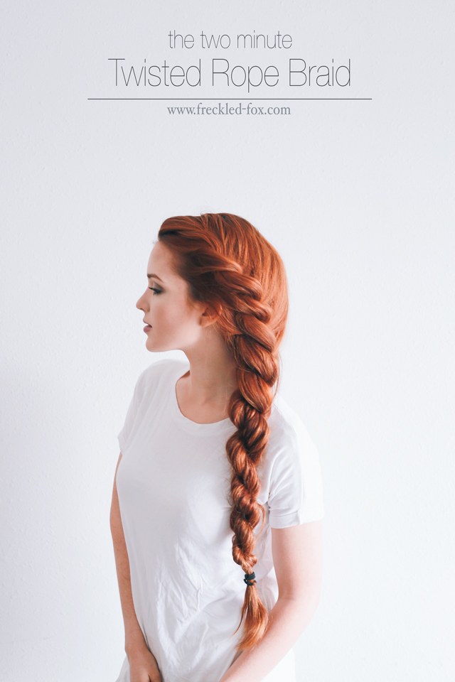 Image of Rope Braid hairstyle for church