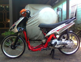 Gambar dan Foto Modifikasi Motor Drag Racing Matic Tercepat