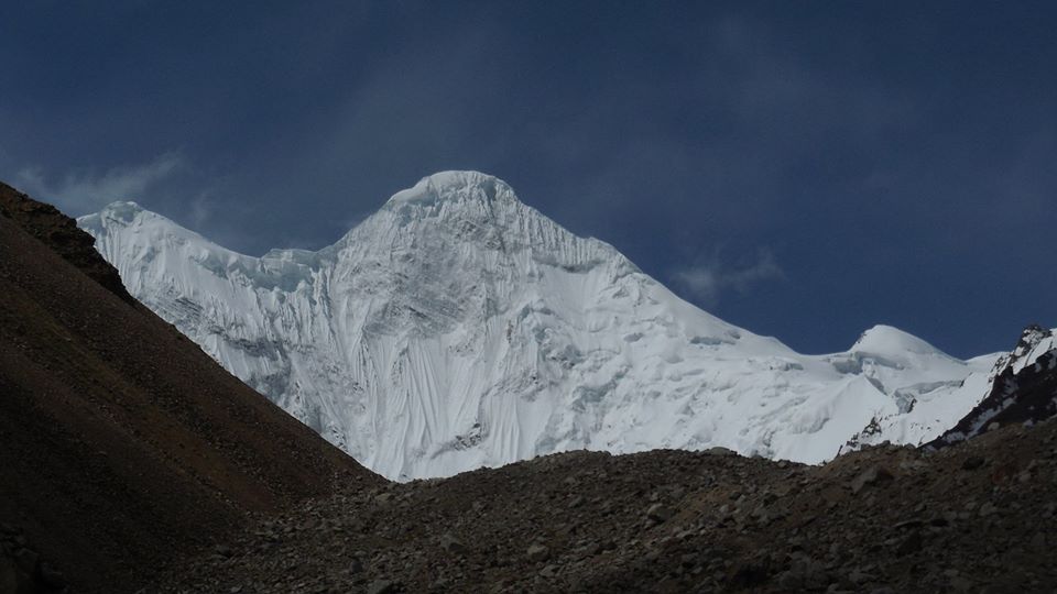 peak in Shimshal valley. Karakorum mountain range. Khurdopin Sar Shimshal