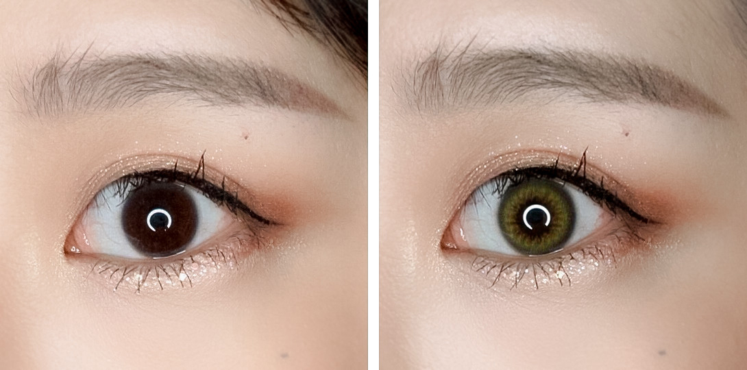 OLENS Smoky Olive vs Scandi Olive Contact Lens Review | chainyan.co