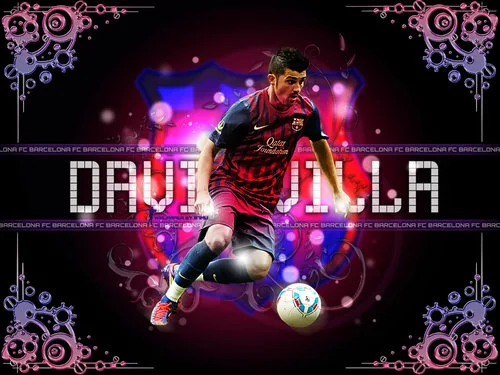 david villa wallpapers fc barcelona spain