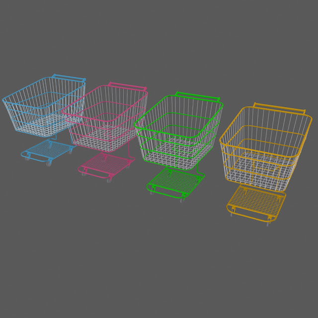 Shopping Cart 3D Model