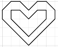 heart free blackwork pattern