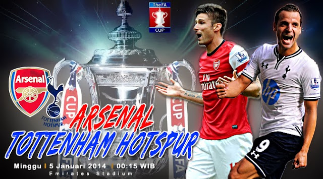 Arsenal vs Tottenham Hotspur Piala FA Cup 2014