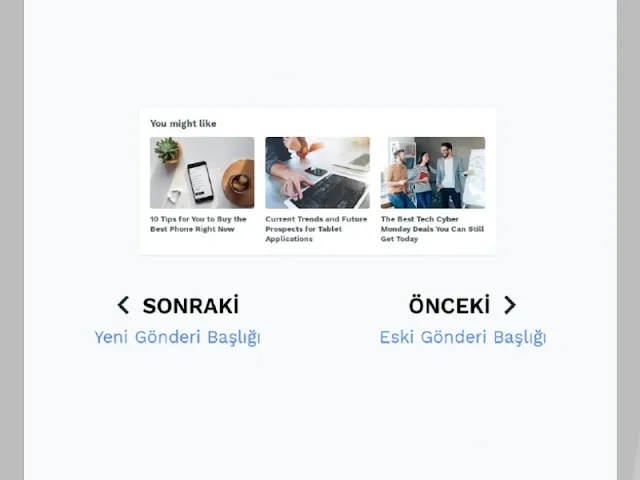 Blogger Önceki Sonraki Yayına Başlığı Ekleme