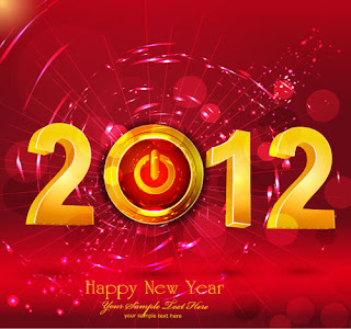 merry christmas and happy new year 2012
