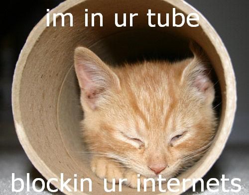 im in ur tube, blockin ur internets by the boy on the bike from flickr (CC-NC-SA)