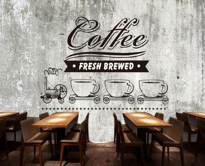 10 Desain  dinding cafe  kekinian  dengan gambar yang keren 