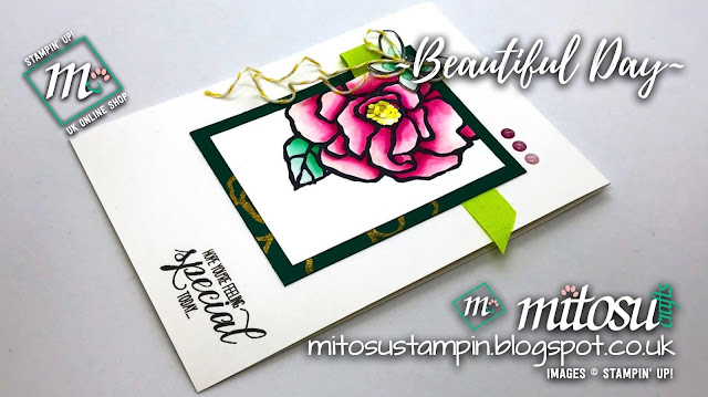 Stampin' Up! Beautiful Day SU Card Idea order craft products from Mitosu Crafts UK Online Shop