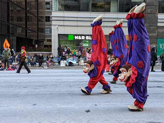 Upside Down Monkeys Santa Claus Parade.