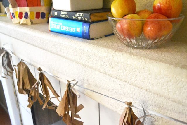 Brown Paper Bag DIY Tassel Garland