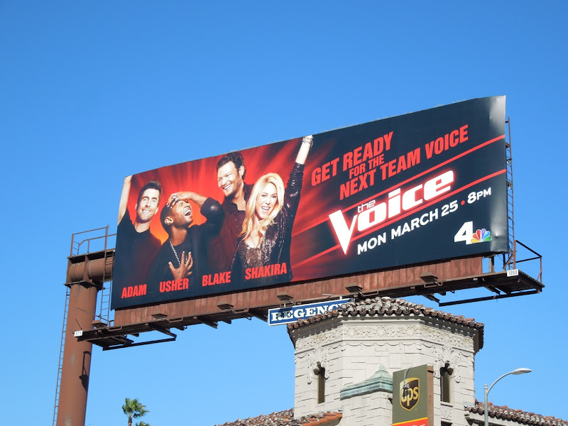 Voice season 4 Usher Shakira billboard