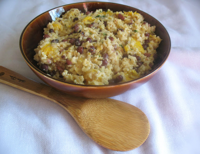 Coconut Lime Rice with Adzuki Beans and Mango