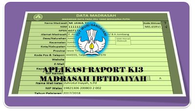 Aplikasi Raport K13 untuk Madrasah Ibtidaiyah (MI)